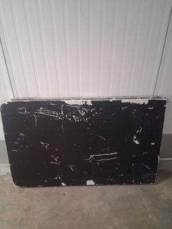 Black painted folding table