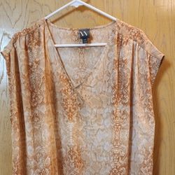 NWT Women's Brass Sleeveless Top Size XXL