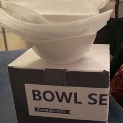3-BRAND NEW-4oz Porcelain Bowls- BRAND NEW