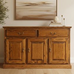 Awesome shabby distressed solid wood cabinet drawer shelf entryway table credenza buffet console dresser