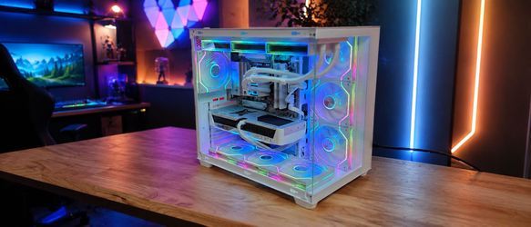 White RTX 5070 Gaming & Streaming PC | Flexible Financing with $0 Down Options