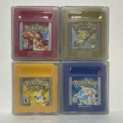Authentic Nintendo Gameboy Pokémon Gold Red Yellow Blue 