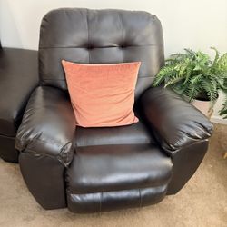 Leather Rocking Recliner 