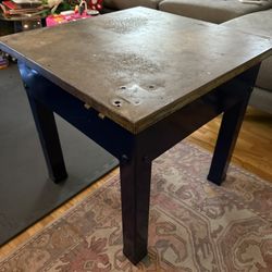 Metal Coffee Table and Nightstand
