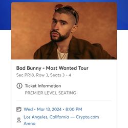 bad bunny tickets
