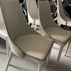 Soft White dining Chairs 