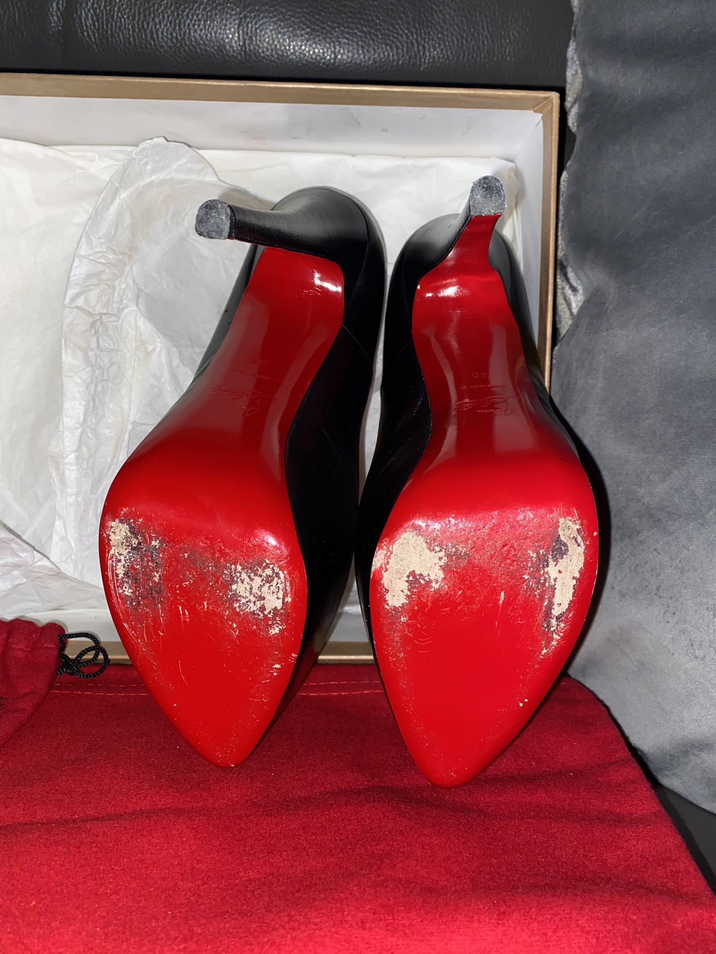 Silver Glitter Christian Louboutin heels - AUTHENTIC - for Sale in Miami,  FL - OfferUp