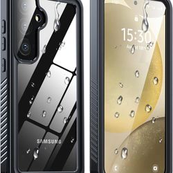 GOLDJU for Samsung Galaxy S24 Plus Case, Waterproof with Built-in Screen/Lens Protector [14FT Military Drop Proof] Full Body Shockproof Heavy Duty Pro