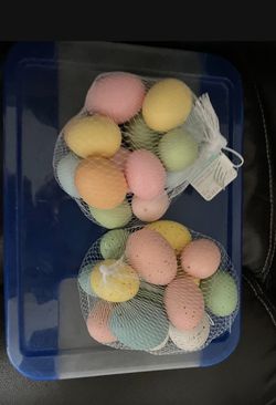 1 Dozen Colored Fake Easter Eggs For Crafting Or Decorating