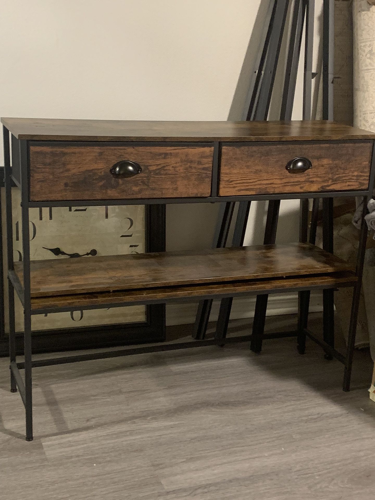 2 drawer Entryway Console $65