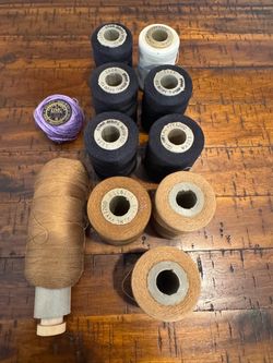 Coats Cotton Machine Quilting & Crafts Thread- 1200 yds Star Merc Lot Of 10 READ