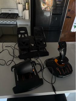 Thrustmaster T.16000M FCS Flight Pack Joystick Throttle Pedals PC HOTAS