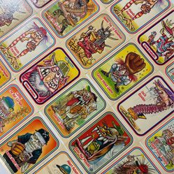 1973 Baseball Card Super Freaks 51 Cards All Are Stickers