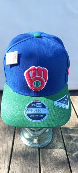 Milwaukee Brewers Snapback Baseball Hat,  Big League Chew 