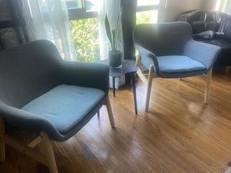 2 IKEA Vedbo Armchair Gunnard Blue