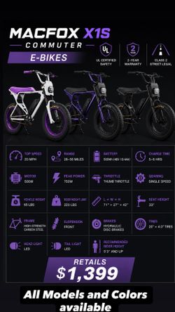 Macfox X1S Commuter E-Bike