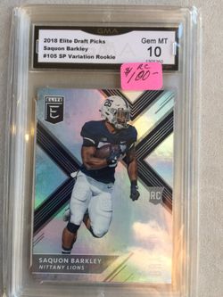 Saquon Barkley certified card