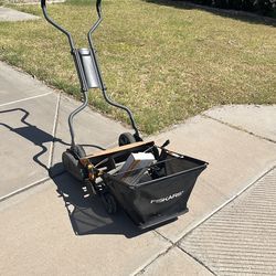 Fiskars reel lawn mower