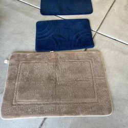 3 Bathroom Floor Mats 