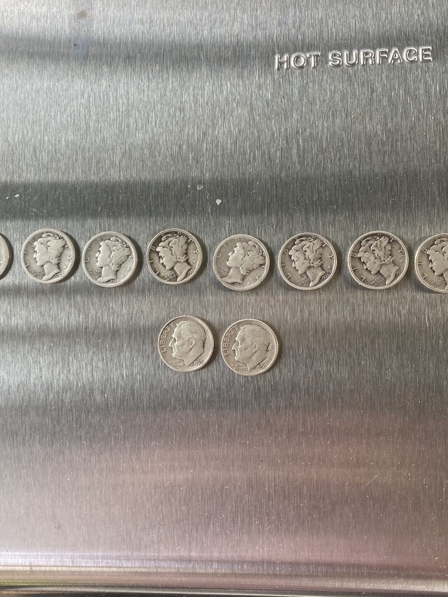 8 Mercury Dimes and 2 Roosevelt games