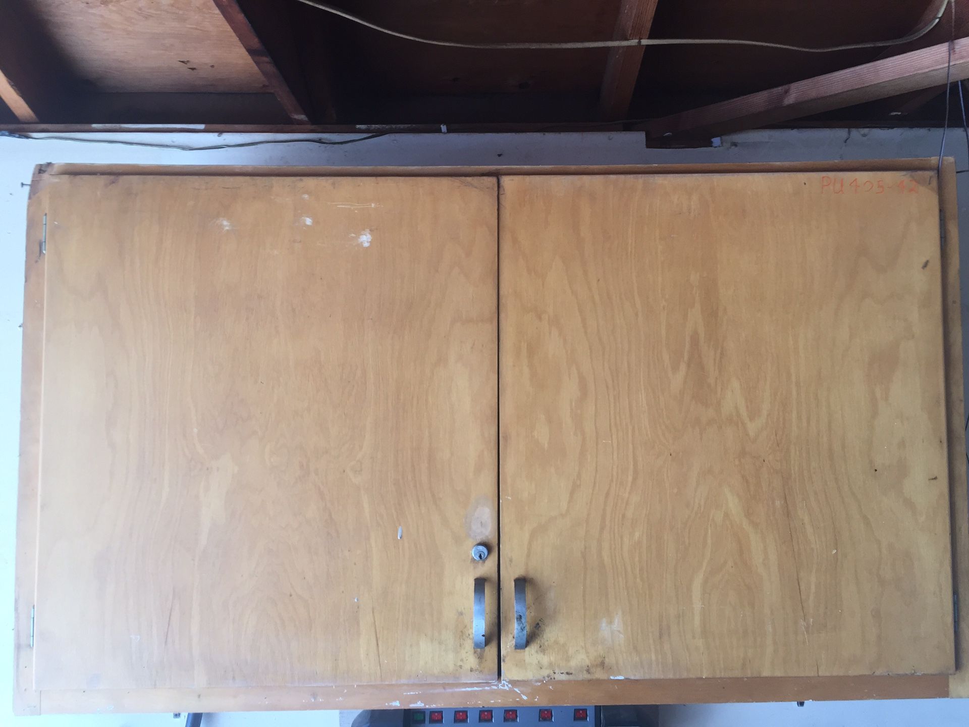 FREE/ Solid wood cabinet for garage/workshop