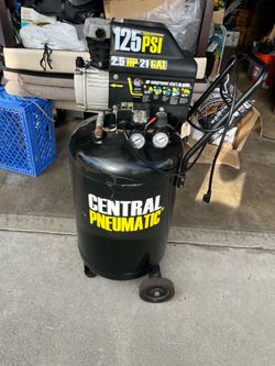 Air Compressor (Model: 61454) 21 Gallons 2.5 Horsepower Oiled Vertical 125PSI