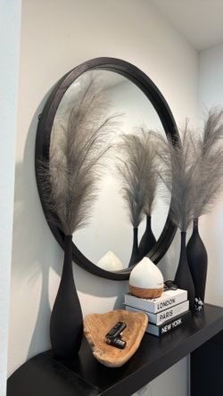 Gray feathers set of 3 total