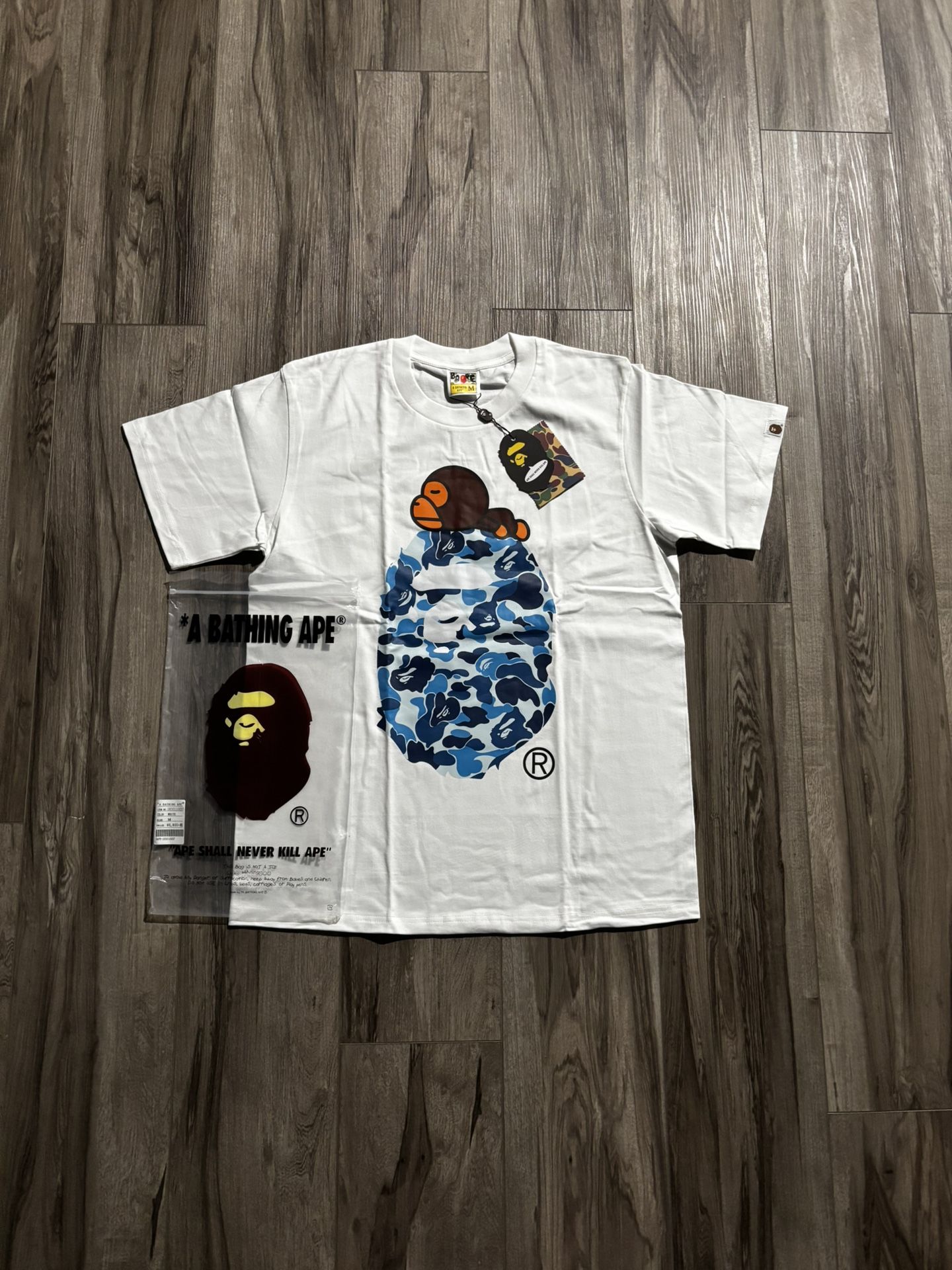 BAPE ABC Camo Milo On Big Ape Tee