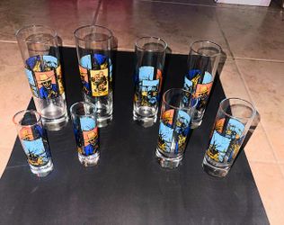 Set Of 8  Van Gogh Shot Glasses 
