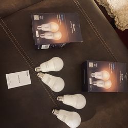 $45-Smart LED light bulbs (opened boxes) X 4 total of them. New but Opened box to look at them then put them in storage because they were extras and f