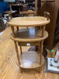 Vintage Accent Table with Drawer
