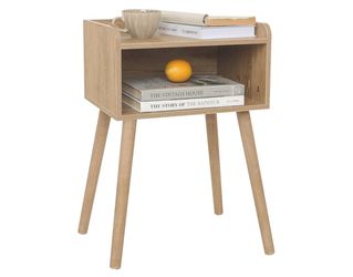 MaxSmeo Nightstand, Mid Century Modern Side Table Bedroom with Storage's