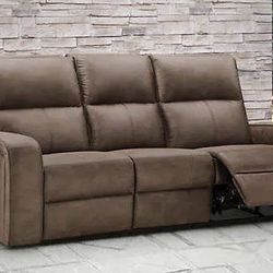 Fabric Manual Reclining Sofa