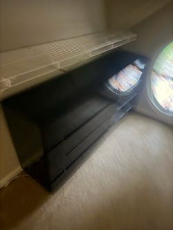 Black Dresser with Drawers