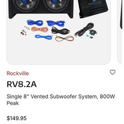 2-8”subs Rockville  And Amp 