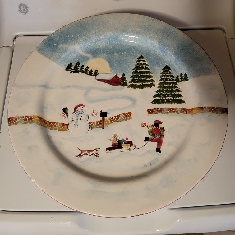 David Carter Brown "Christmas Valley" Platter