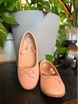 Girls Light Pink Dress/Ballet flat shoes