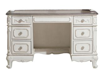 Cinderella Antique White Writing Desk