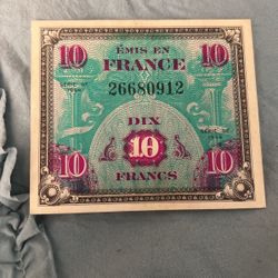 Crisp Uncirculated 10 Dix France 1944