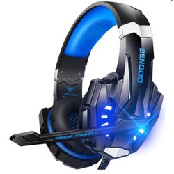 Brand: BENGO BENGOO G9000 Stereo Gaming Headset for PS4 PC Xbox One PS5 Controller, Noise Cancelling Over Ear Headphones with Mic, LED Light, 7.1 Surr