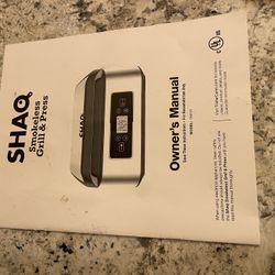 Shaq Smokeless Grill And Press