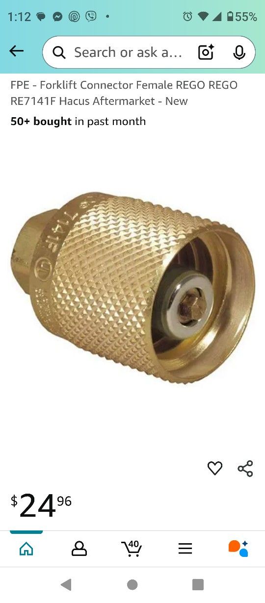 Forklift LPG Quick Connector