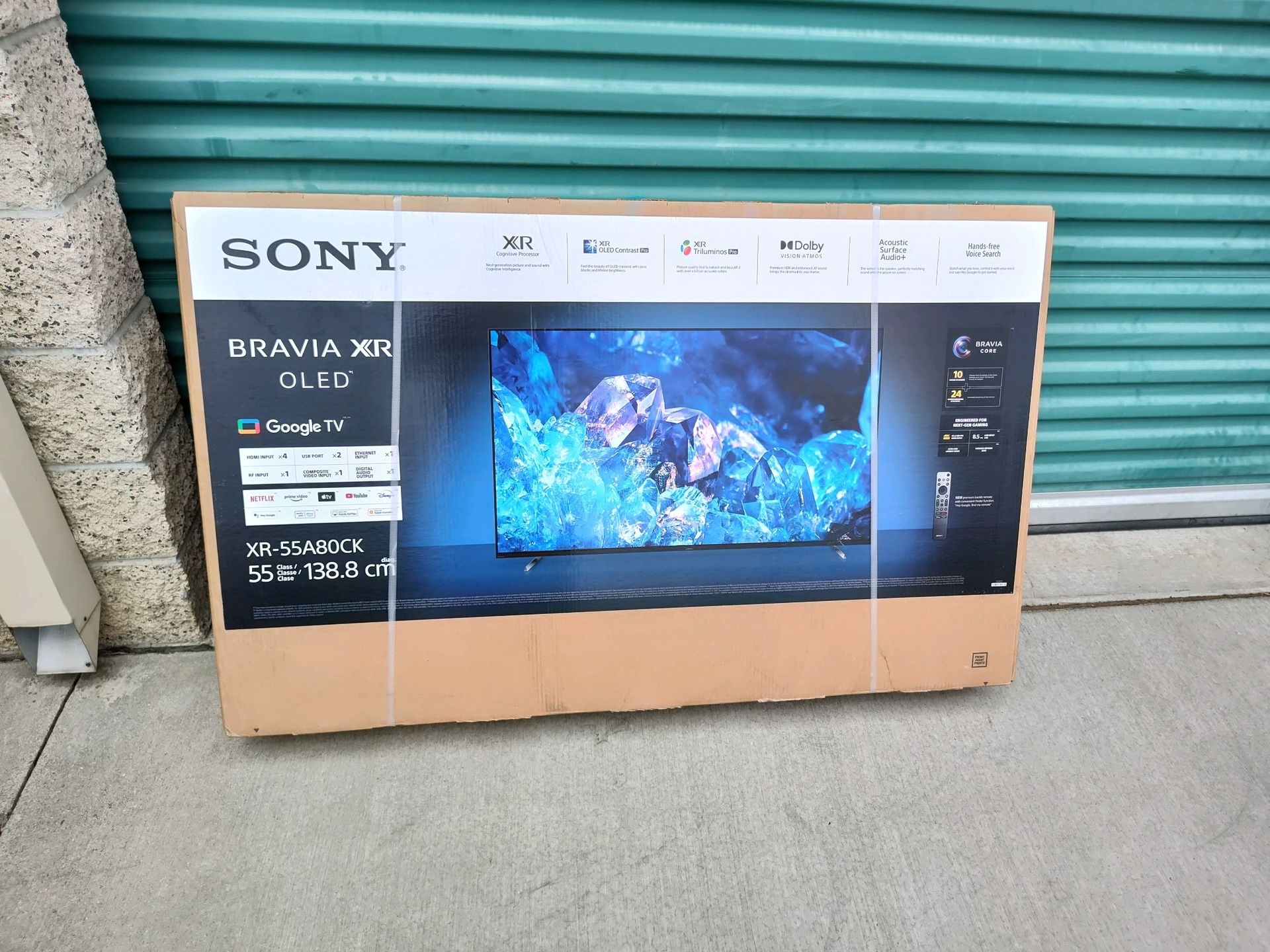 new sony tv 55' new price is firm box were never open