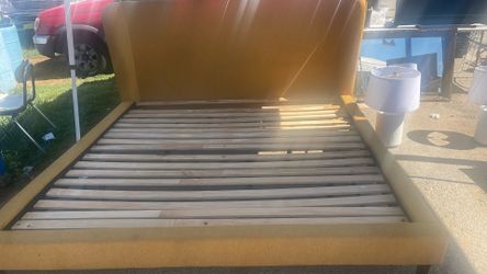 Used  King size frame bed