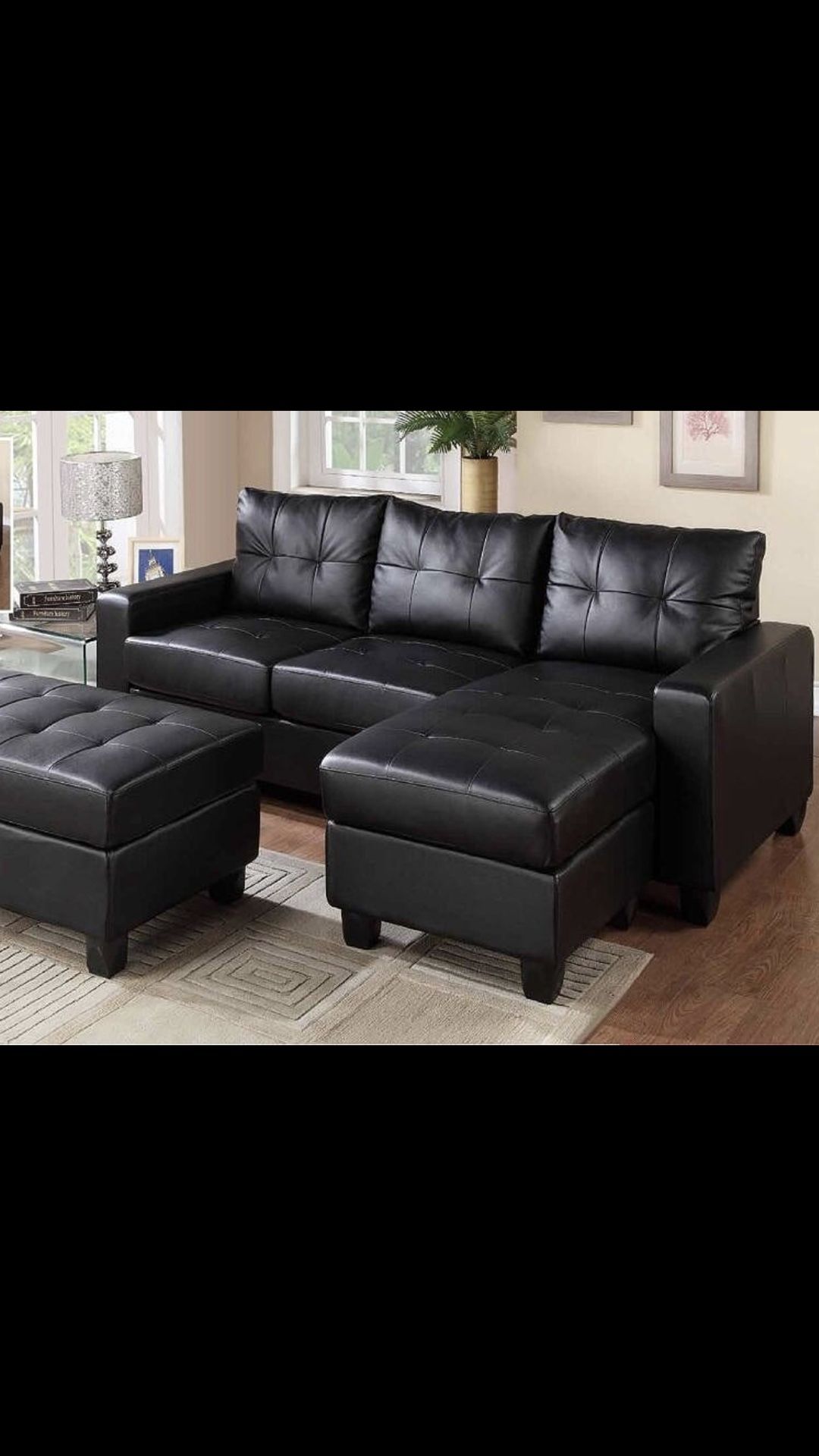 Brand New Sofa Sectional In Black Color , Furniture Sale, Sectional > Visit Us