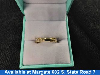 Ring - Wedding Band - Yellow Gold 14k (.585) 3.3 grams Size 7