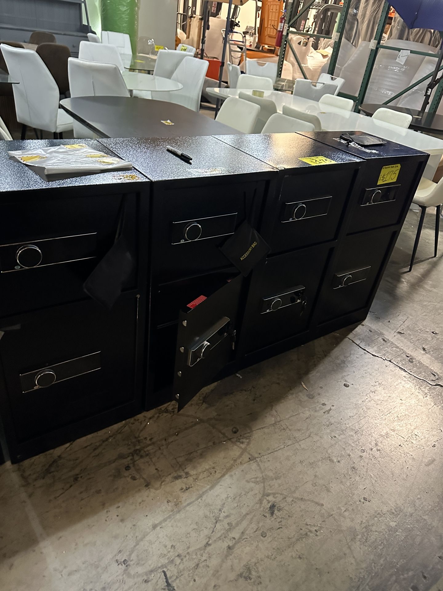 $135.00 As is New 36”x16”x18” 2 Door Double Floor Safe