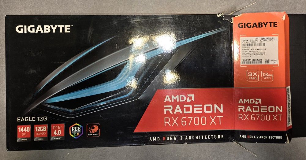 Gigabyte Amd Radeon 6700xt