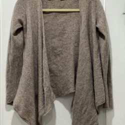 M BY MAGASCHONI Open Front 100% Cashmere Cardigan Size L NEW