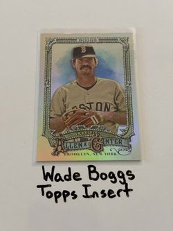Wade Boggs Boston Red Sox Hall of Fame 3rd Baseman Topps Short Print Insert Card.